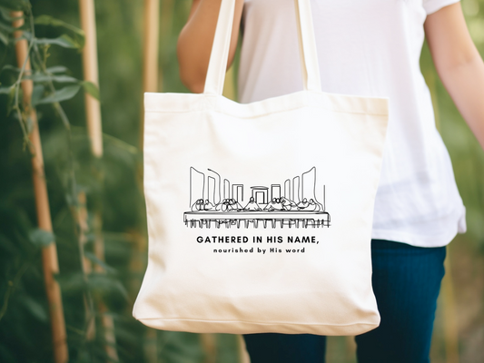 Gather In His Name Tote!